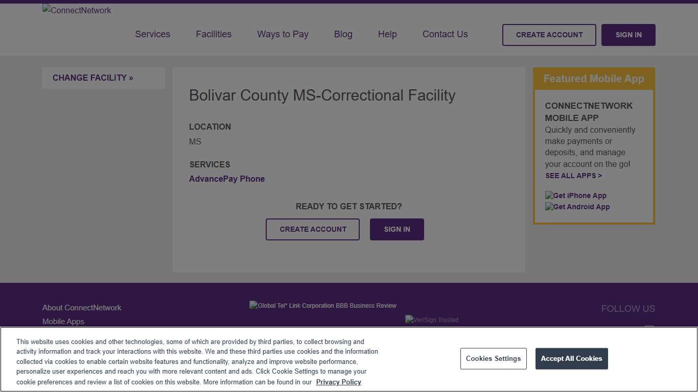 Bolivar County MS-Correctional Facility ConnectNetwork